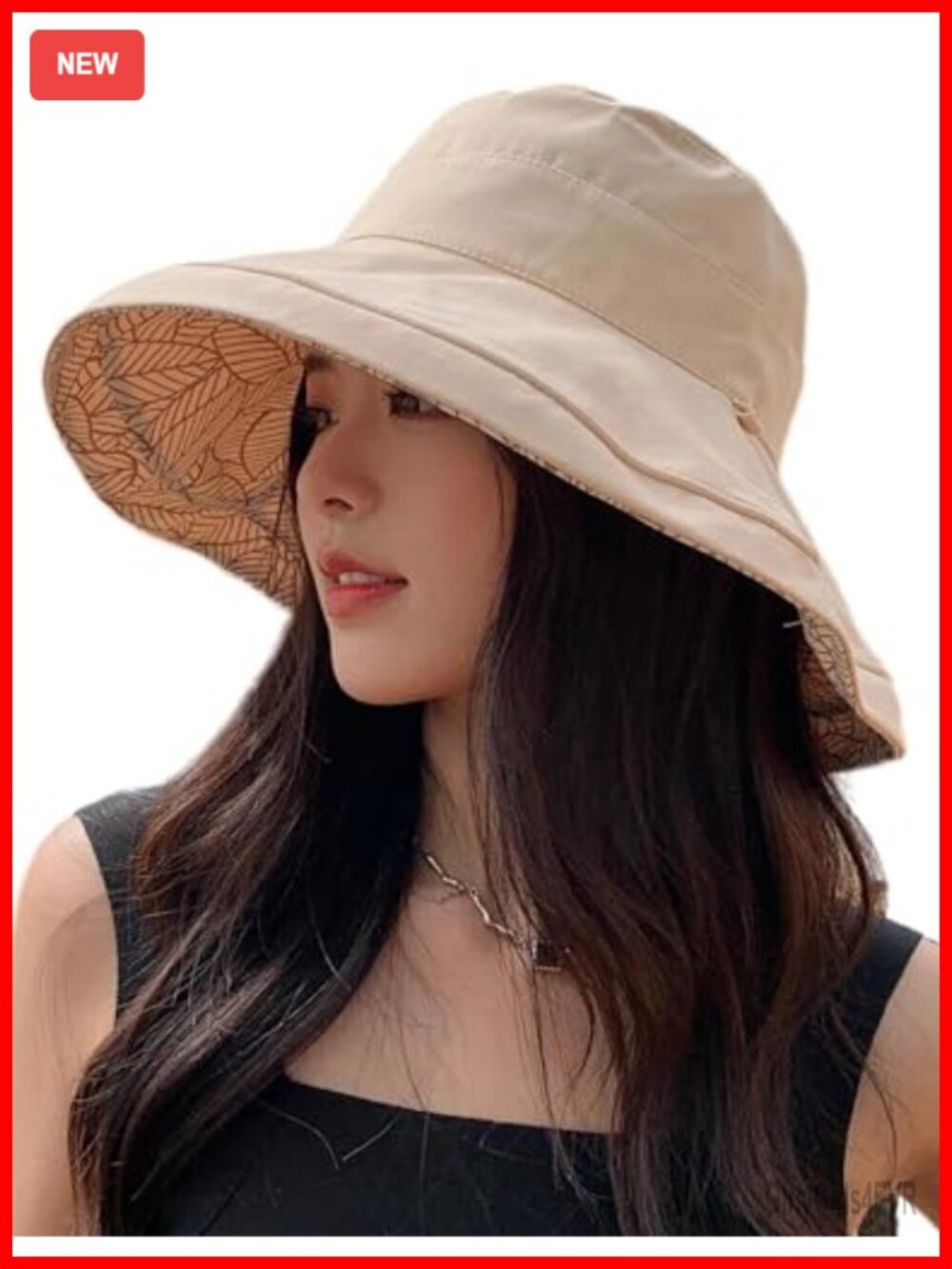 Reversible Bucket Hat UV Protection Packable Wide Brim Sun Hat